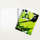 Green & Black Abstract Large Monthly プランナー手帳 (ディスプレー)