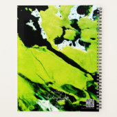 Green & Black Abstract Large Monthly プランナー手帳 (裏面)