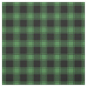 Green & Black Buffalo Plaid ファブリック (見本)