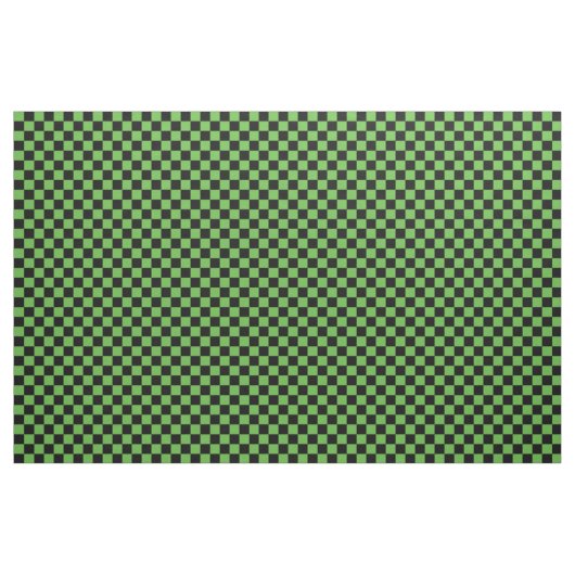 Green & Black Checkerboard ファブリック (ファットクウォーター)