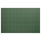 Green & Black Gingham Plaid ファブリック (ファットクウォーター)