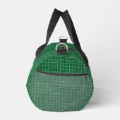Green Black Plaid Classic Pattern ダッフルバッグ (右)