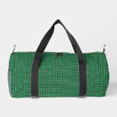 Green Black Plaid Classic Pattern ダッフルバッグ (裏面)