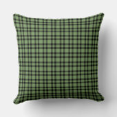 Green Black Plaid Pattern クッション (裏面)