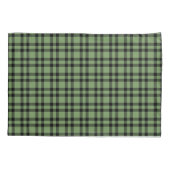 Green Black Plaid Pattern 枕カバー (裏面-左)