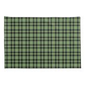 Green Black Plaid Pattern 枕カバー (裏面-右)