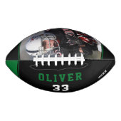 Green Black Player's Name Number写真 アメリカンフットボール (正面)