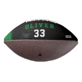 Green Black Player's Name Number写真 アメリカンフットボール (回転270)