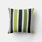 Green Black Stripes クッション (裏面)
