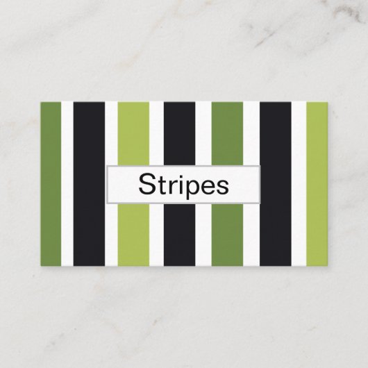 Green Black Stripes 名刺 (正面)