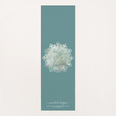 Green black two sided Mandala ヨガマット (正面)