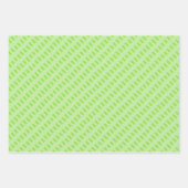 Green, Black & White ラッピングペーパーシート (正面2)