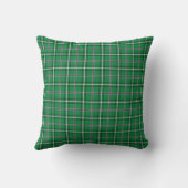 Green Black White Plaid Classic クッション (裏面)