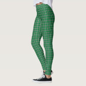 Green Black White Plaid Classic レギンス (左)