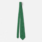 Green Black White Plaid Classic Neck Tie ネクタイ (裏面)