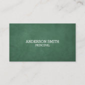 Green Blackboardスタイルセブンラインカスタム 名刺 (正面)