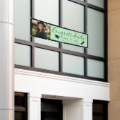 GREEN & BLK 2026 | Graduation Banner with Photo 横断幕 (ビルの外側)