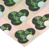 Green Block Art Lawn Bowls Pattern, Table Runner ショートテーブルランナー (コーナー)
