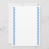 Green Block Print Daisy Card サンキューカード (裏面)