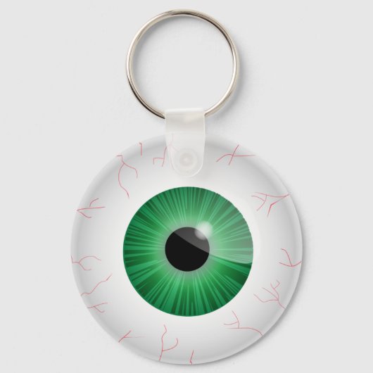 Green Bloodshot Eyeball Key Chain キーホルダー (正面)