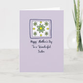 Green Bloom Mothers Card カード (正面)