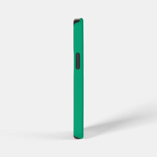 Green Blue and Black Modern Monogram  iPhoneケース (右側面)