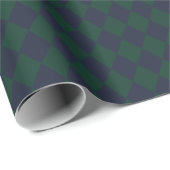 Green Blue Argyle Wrapping Paper ラッピングペーパー (ロールコーナー)