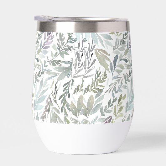 Green Blue Botanical Watercolor (右面)