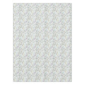 Green Blue Botanical Watercolor テーブルクロス (正面)