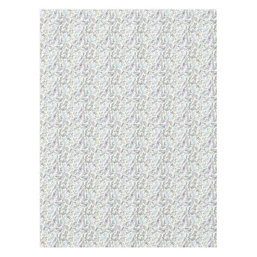 Green Blue Botanical Watercolor テーブルクロス (正面)