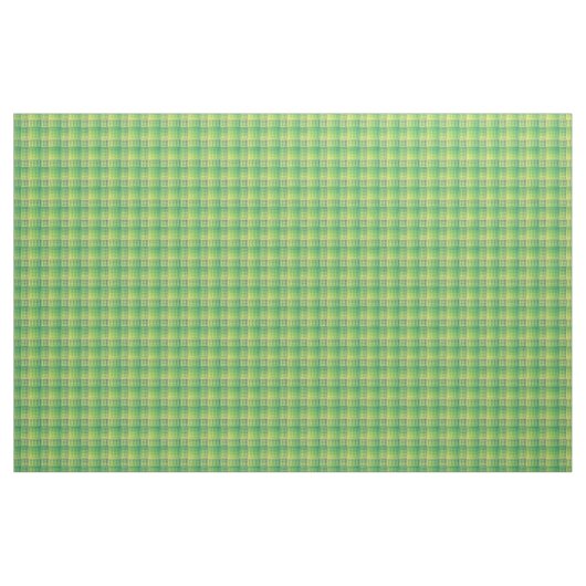 Green Blue Checker Abstract Pattern ファブリック (ヤード)