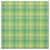 Green Blue Checker Abstract Pattern ファブリック (見本)