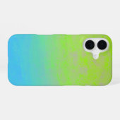 Green Blue Gradient Minimal iPhone 16ケース (裏面横)