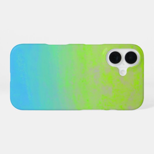 Green Blue Gradient Minimal iPhone 16ケース (裏面横)