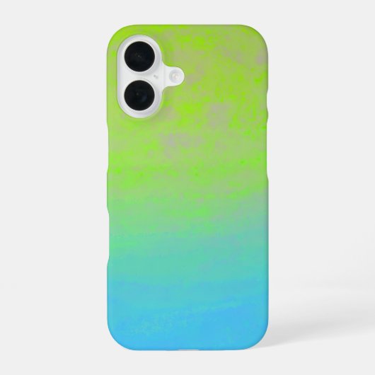 Green Blue Gradient Minimal iPhone 16ケース (裏面)