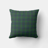 Green Blue Orange Plaid Tartan クッション (裏面)