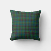 Green Blue Orange Plaid Tartan クッション (正面)