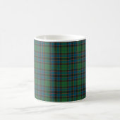 Green Blue Orange Plaid Tartan コーヒーマグカップ (中央)