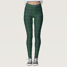 Green Blue Orange Plaid Tartan Leggings レギンス