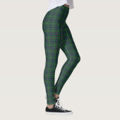 Green Blue Orange Plaid Tartan Leggings レギンス (右)