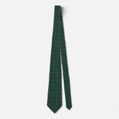 Green Blue Orange Plaid Tartan Neck Tie ネクタイ (正面)