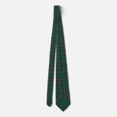 Green Blue Orange Plaid Tartan Neck Tie ネクタイ (裏面)