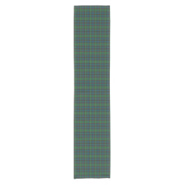 Green Blue Orange Plaid Tartan Table Runner ショートテーブルランナー