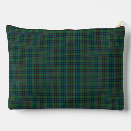 Green Blue Plaid Tartan Pattern アクセサリーポーチ (裏面)