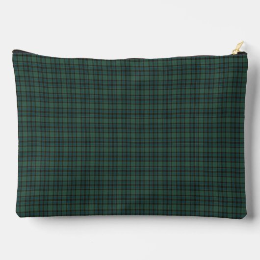 Green Blue Plaid Tartan Pattern アクセサリーポーチ (裏面)