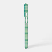Green & Blue Preppy Pattern Phone Case iPhone 16ケース (左側面)