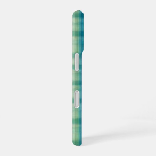Green & Blue Preppy Pattern Phone Case iPhone 16ケース (右側面)