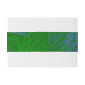 Green Blue Red Pine Cones Pattern 招待状ベリーバンド (裏面例)