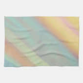 Green Blue Watercolor Pattern キッチンタオル (横)