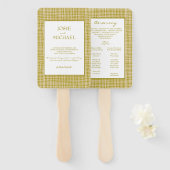 Green Boho Wedding ハンドファン (正面&裏面)